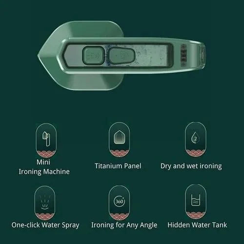 Portable Mini Iron for Travel, Portable Mini Ironing Machine for Dry & Wet Ironing.