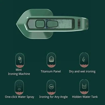 Portable Mini Iron for Travel, Portable Mini Ironing Machine for Dry & Wet Ironing.